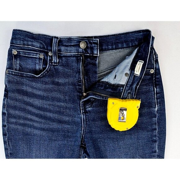 Madewell Size 26X25 Women's Petite The Perfect Vintage Jean Blue Denim Logo Tag - Picture 10 of 12